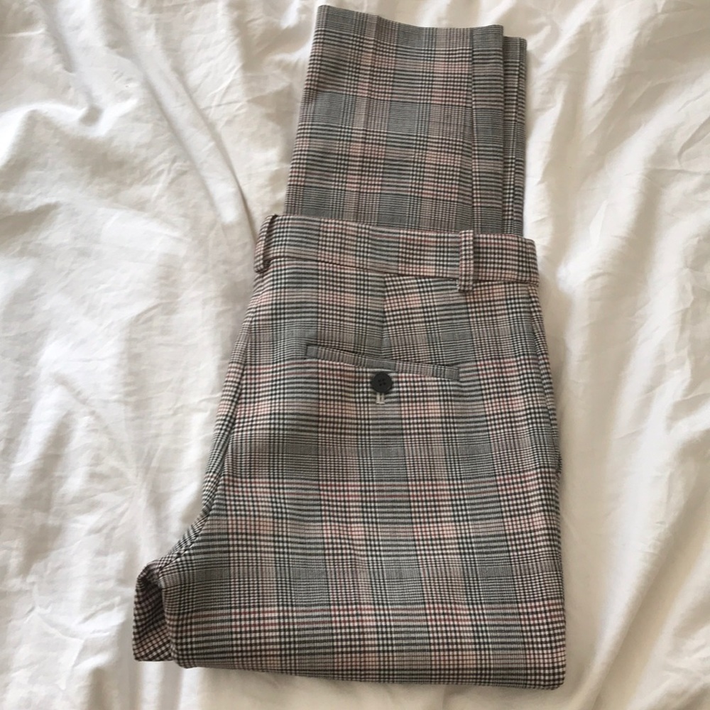 Theory Wool Plaid pants